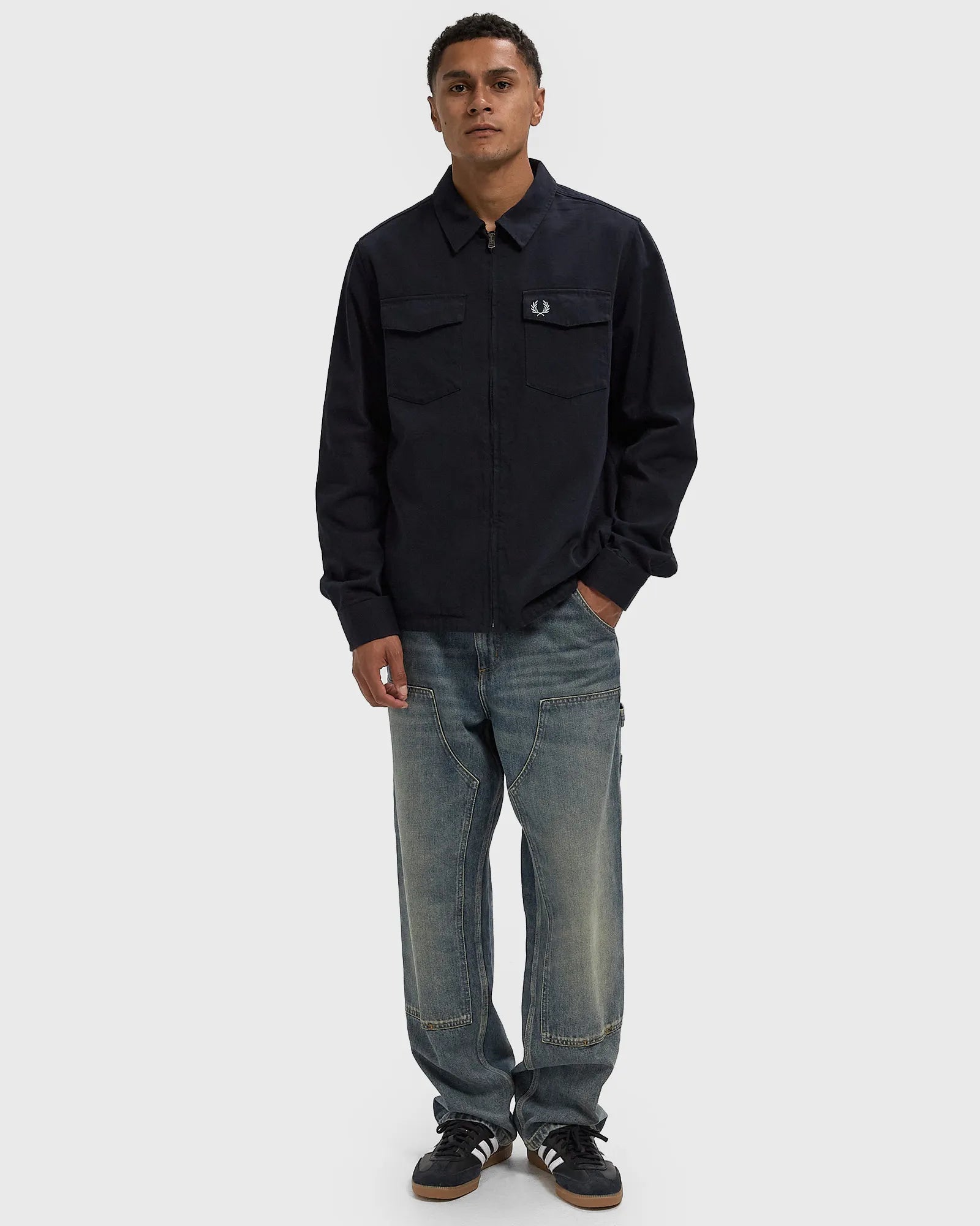 Fred PerryTWILL ZIP THROUGH OVERSHIRT